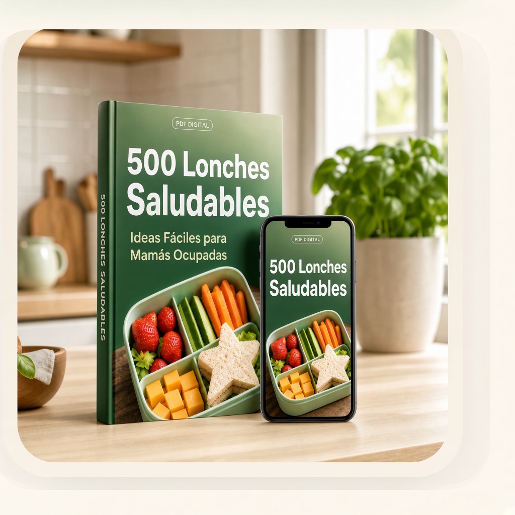 500 Lonches Saludables para Niños: Ideas Fáciles para Mamás Ocupadas
